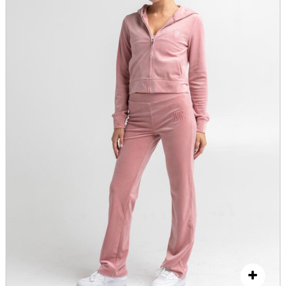 Juicy Couture Size Small Pink Velour set